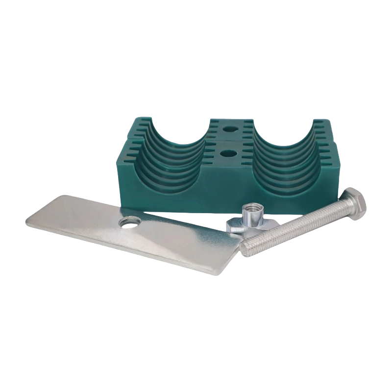 Легкий хомут для труб с двумя отверстиями, двойной пластиковый хомут для труб, хомут серии TTPG4 для крепления нефте- и водопроводных труб Легкий хомут для труб с двумя отверстиями, двойной пластиковый хомут для труб, хомут серии TTPG4 для крепления нефте- и водопроводных труб